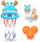 Badespielzeug-Geschenke für Kinder von 1-8 Jahren, Schießspiel in der Badewanne & lustiger Basketballkorb für Jungen, Mädchen, Babys und Kleinkinder - Saugnapf-Basketballkorb mit 3-Ball-Set