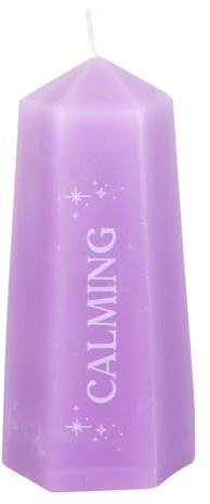 Purple Crystal Tower Candle with Hidden Amethyst – 30 Hours Burn Time, Unscented, Promotes Inner Peace & Calm for Meditation, Sacred Spaces & Manifestation