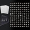 GOMAKERER 600 Stück Auto Schalttafel Aufkleber, Auto Switch ID Label Aufkleber Weiß Armaturenbrett Schalter Label Aufkleber Für Auto Boot Lkw 15 x 15 mm
