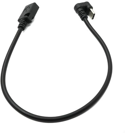 System-S Cavo USB 3.1 30 cm tipo C maschio a 2.0 Mini B femmina 180° U adattatore angolo turn