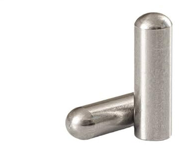 20 piezas Φ4mm×25mm 304 perno sólido de acero inoxidable, perno de tambor, perno de cabeza redonda, perno de cabeza de bola fija