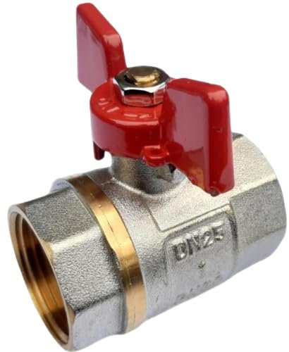 Kugelhahn 1 mit Flügelgriff – IG, PN30 (30 Bar), Hochdruck-Absperrventil, für Heizungs- & Wasserinstallationen