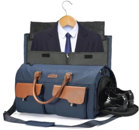 JYARZ Reisetasche für Fitness Handgepäck-Kleidersack, Umwandelbare Anzug-Reisetasche Mit Schuhfach, Für Aufhängen Von Kleidungsstücken, Seesack, Seesack Für Herren Handgepäck Tasche