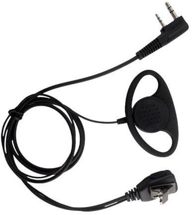 D Shape Earpiece - Hearpieece De Sécurité De La Radio À Broches À Broche | Raadio Ear Hook Headsets | Accessoire Audio Coquest Walkie Talkie pour Une Communication Claire Et Une Utilisation De