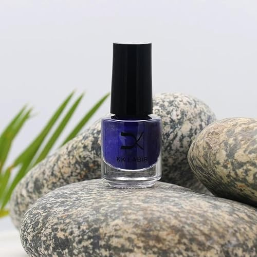 Mirror Effect Chrome Nails Polish Magic Metallic Art Varnish 5ml Super Shine (Dark Purple)