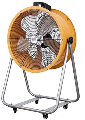 Xilin-872 Metal Floor Fan- Industrial Electric Fan Large Air Volume Fan with Stand and Wheels Commercial Floor Fan Factory Powerful Floor Fan Industrial Standing Fan(24 inch)