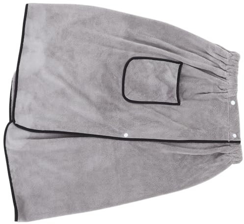 SWOOMEY Toalla Envolvente Ajustable para Hombres de Coral Bata Absorbente para SPA y Uso Casa