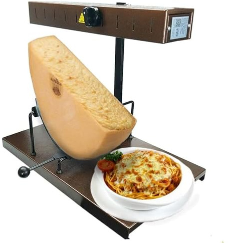 Elektrischer Raclette-Käseschmelzer, 650-W-Butterheizgerät, höhenverstellbare Käseschmelzer, kommerzieller Grillkäsespender, for Schmelzen von halben Käselaiben