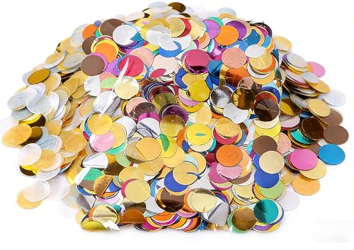 6000 Stück Vielseitige Konfetti Mischung für Luftballonfüllung | Farbenfrohes Confetti in Vielzahl Farben, ideal Als Konfetti Luftballons Dekoration für Hochzeit, Geburtstag Party & Feier