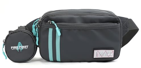 FIREFIRST Hatsune Miku Edizione Speciale in Collaborazione Marsupio | Prodotto Con Licenza Ufficiale; Idrorepellente All'Acqua; Include Una Mini Pouch Di Miku; Multitasche