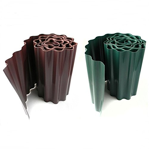 Rasenkante 9m x 10 15 20 25cm Beeteinfassung Beetumrandung Rasenbegrenzung (10cm grün)
