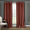 Duck River Textile Daenerys Solid Faux Silk Blackout Darkening Grommet Top Window Curtains Pair Drapes for Bedroom, Living Room-Set of 2 Panels, 38 X 84, Wine