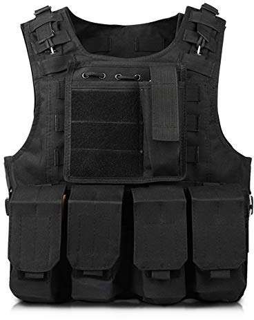 Warooma Children's Tactical Vest - Kids Camouflage Combat Vest for Outdoor, Field & Security Guard Training