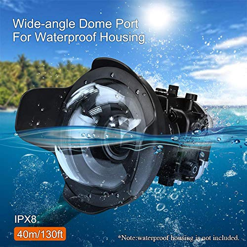 Sea Frogs 8 Dry Dome Port for a7 II(28-70mm/16-35mm/24-70mm) Panasonic GH5 (12-60mm) Waterproof housing 40M/130FT