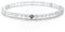BERGERLIN Chalcedon Armband echt mit 925 Sterling Silberperle - facettierte Perlen - Größe M