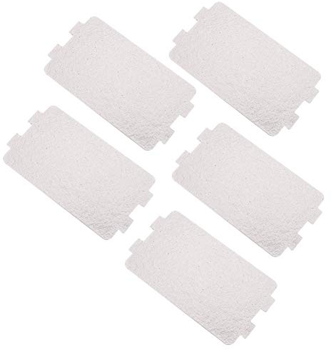 Ausla Waveguide Covers for Microwave, 5Pcs 4.6 x 2.5 Inch Microwave Oven Mica Plate Sheet Universal Mica Guide Cover Microwave Oven Repairing Part for Kitchen Microwave Oven