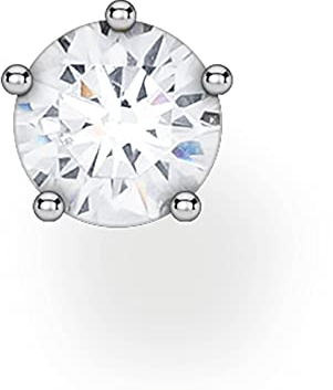 Thomas Sabo Einzel Ohrstecker weißer Stein silber 925 Sterling Silber H2148-051-14