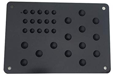Buwei Pédale de Repose-Pieds de Plaque de Talon antidérapante en Aluminium Universel pour Tapis de Sol pour Voiture