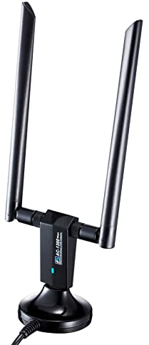 VBESTLIFE RTL8812CU AC USB 5.8G Adaptador de Dongle WiFi de Doble Banda Soporte de Tarjeta de Red inalámbrica para Wi-Fi estándar 802.11ac