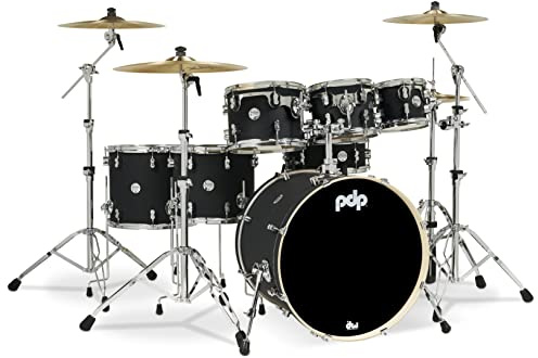 PDP Concept Maple Shell Pack - 7-Piece - Satin Black