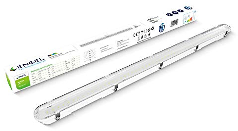 Engel LED IP66 Feuchtraumleuchte 150cm 52W 7800lm | extrem energiesparend mit 150 lm/W | hochdruckreinigergeeignet | ideal für Parkhäuser und Produktionsbereiche| Reihenschaltung