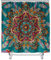 Mandala Duschvorhang Wasserdicht, Chickw1 Waschbar Badewanne Vorhang aus Polyester, Bad Vorhang mit 12 Duschvorhangringen, Duschvorhänge für Badezimmer Decor (Malachit,120x180cm)
