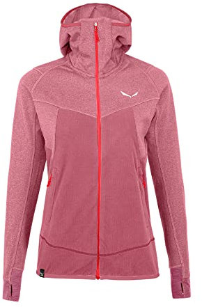 Salewa Damen PUEZ HYBRID PL W FZ HDY Softshelljacke, mauvemood melange/6080, 50/44