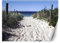 Feeby Fototapete XXL Strandweg Gras 100x70 cm Beige Vliestapete Moderne Design Wandtapete Küche Flur Wohnzimmer Büro Badezimmer Kinderzimmer Strand Meer Himmel