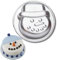 Crethinkaty Mini-Kuchenform mit Schneemann-Motiv, 10,2 cm, antihaftbeschichtet, Backformen für Weihnachtskuchen, Schokolade, Fondant, Süßigkeiten, Backformen