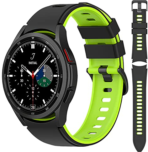 Ersatz Silikon Armbänder Kompatibel mit Samsung Galaxy Watch 4 40mm/44mm, 20MM Armband für Samsung Galaxy Watch 4 Classic 42mm/46mm