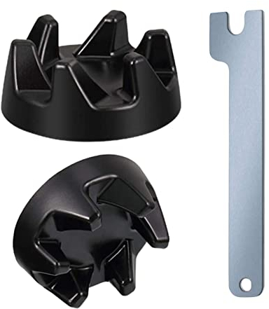 Fowybe Repuesto para licuadora,Kit reemplazo Acoplamiento Universal para licuadora con 1 Llave | Mezclador licuadora Negro Acoplamiento Universal Kit