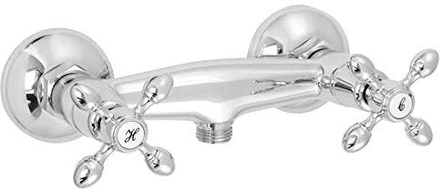 Welfenstein Nostalgie Duscharmatur DA-FV7-T Kreuzgriff Zweigriffmischer