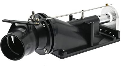 Iegefirm 40 mm Water Jet Thruster Sprayer Pump Water Jet Pump with 3-Blade Propeller Fit 775 Motor for RC Jet Boat, Black
