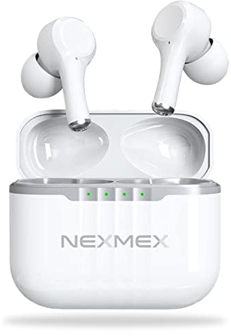NEXMEX Kopfhörer ANC Earbuds Bluetooth In-Ear Kabellos kompatibel mit Nothing Phone 3 3a 2 1 Pro Plus Hi-Fi Stereo Wireless Headset Ladebox Anrufe Geräuschunterdrückung, Farbe:Weiss