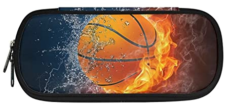 Belidome Federmäppchen für Kinder, Schulbedarf, Wasserfeuer-Basketball, Einheitsgröße, Schulranzen-Set