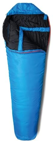 Snugpak Travelpak 2 WGTE - Schlafsack mit integriertem Moskitonetz, Sanitärgewebe, isolierter Schultersteg, Schlafsack für Camping, Wandern & tropische Reisen - Inklusive Kompressionssack - Blau
