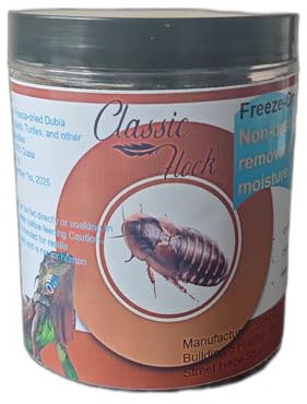Classic Flock 2oz Freeze-Dried Dubia - High Protein Reptile & Amphibian Food