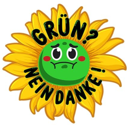 10er set Blume -grüne nein danke kein Bock auf grüne Gretl Greta Druck Plakette Fun Sticker Aufkleber Fridays for Future Klima Scheisse Plakette