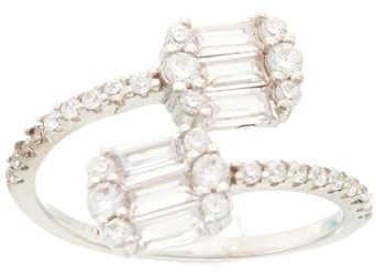 Brilio Silver Sparkling Silberring mit klaren Zirkonen RI078W sBS3579, Estándar, Nicht-Edelmetall, Kein Edelstein