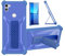 Aroepurt Hülle Für Gigaset Gs5 Lite Gs5 Senior Gs5 Pro Hülle Case Handyhülle Schutzhülle Cover [mit gehärtetem Glas-Screen-Protector] Hybrid [Folding Support Magnetic] [Frosted Anti-Fingerprint] Blau