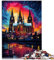 Puzzle 1000 Teile für Erwachsene, Die farbenfrohe Psychedelia des Kölner Doms, Puzzle für 12-Jährige, Holzpuzzle, Herausforderndes Spiel, Größe: 50 x 75 cm
