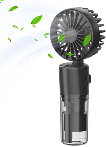 Ventilador de pulverización de mano,Ventiladores de pulverización portátil de mano | Ventilador pulverizador de mano con agua nebulizada | Suministros de verano plegables portátiles del ventilador con