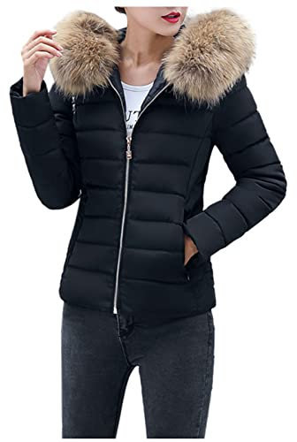 Blauer Giubbotto Invernale Donna - Giacca Trekking Antivento con Pelo Interno, Parka Impermeabile, T-Shirt in Offerta - Deal of The Day Prime Today