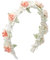 HENGBIRD Blumen Haarreif Rosa Jasmin Haarreif Blumen Damen Blumen Haarband Blumenhaarreif Haarreifen Blumen Haarreif mit Blumen Blumenstirnband für Hochzeit, Karneval, Fasching, Geburtstag, Party