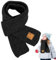 LXYYDS Gestrickter Schal Kinder, Kinder Schal, Kinder Winter Strickschal, Kinder Strickschal Wollschal, Kinderschal Winter, Baby Schal, Winter Strickschal für Mädchen und Jungen 2–10 Jahren (Black)