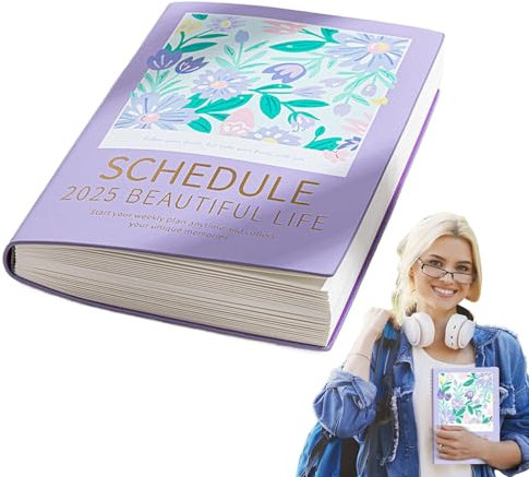 2025 Weekly Planner, 2025 Daily Notebook, Meeting Planner 2025, Painted Design Planner, Weekly and Monthly Planner, Family Planner Notebo2025 Weekly Planner, Daily Notebook For Family, Friends, Home