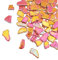 500 g unregelmäßige Keramik-Mosaikfliesen, 2–4 cm, Mosaik-Steine für DIY-Mosaikherstellung, Handwerk, Hobby, Kunst, Heimdekoration, Wanddekoration (irisierende Mandarine)