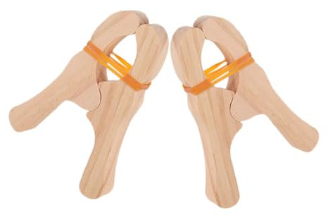 DRESSOOS Handmade Wooden Children's Game Clamps Antislip for Clothes Curtain Fort Playhouse