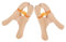 DRESSOOS Handmade Wooden Children's Game Clamps Antislip for Clothes Curtain Fort Playhouse