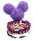 Cesta de Chocolate para regalar Huesitos - Regalo Ideal para San Valentin - 44 Chocolates Variados Miniaturas - Tarta de 23 cms - Chocolatinas y Dulces Kinder Bueno Mini, Schokobons - Aniversario